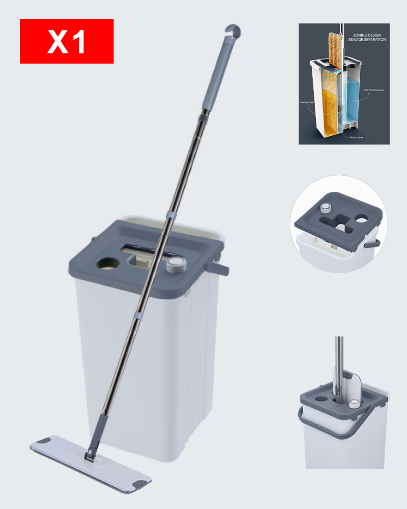Набор ведер для швабры для разделения чистой и грязной воды
